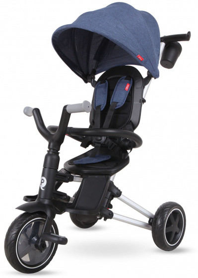 driewieler Nova 4-in-1 Jungen Schwarz/Blau