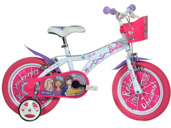 Barbie 16 Zoll 27 cm Mädchen Felgenbremse Rosa/Weiß