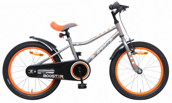 Booster 18 Zoll 26 cm Jungen Rücktrittbremse Grau
