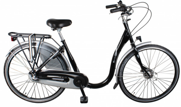 moederfiets 28 Zoll 48 cm Damen 7G Rollerbrakes Schwarz