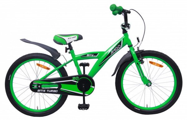 BMX Turbo 20 Zoll 29 cm Jungen Rücktrittbremse Grün