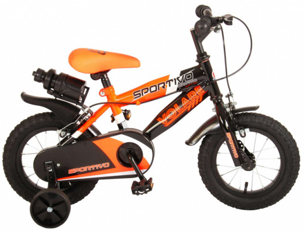 Sportivo 12 Zoll 20 cm Jungen Felgenbremse Orange/Schwarz