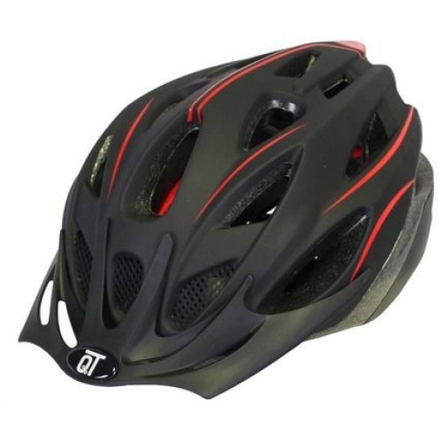 unisex-Radhelm Fusematt schwarz/rot Größe M