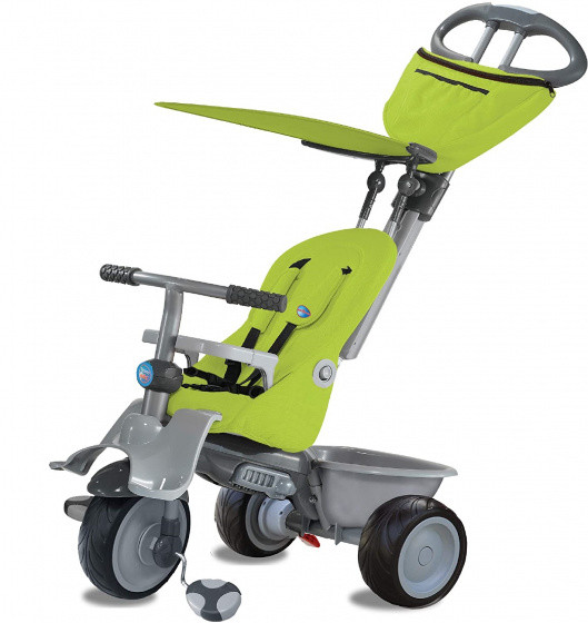 4-in-1 Driewieler Junior Grün/Grau