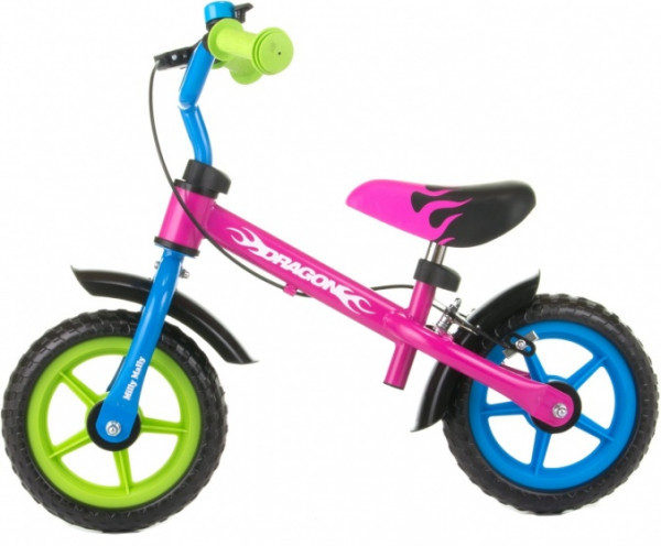 loopfiets Dragon 10 Zoll Junior Felgenbremse Multicolor