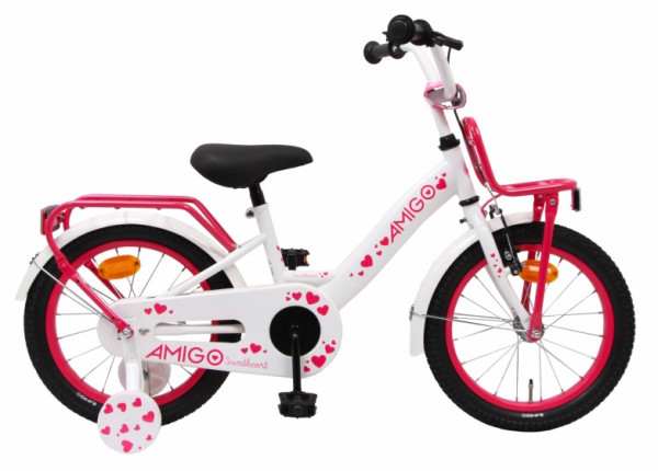 Sweetheart 16 Zoll 22 cm Mädchen Rücktrittbremse Weiß