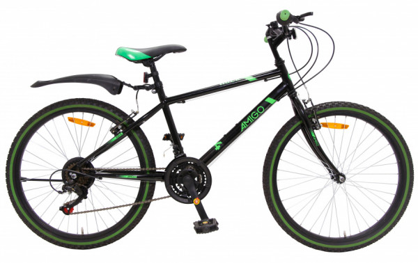 Rock 24 Zoll 38 cm Junior 18G Felgenbremse Schwarz