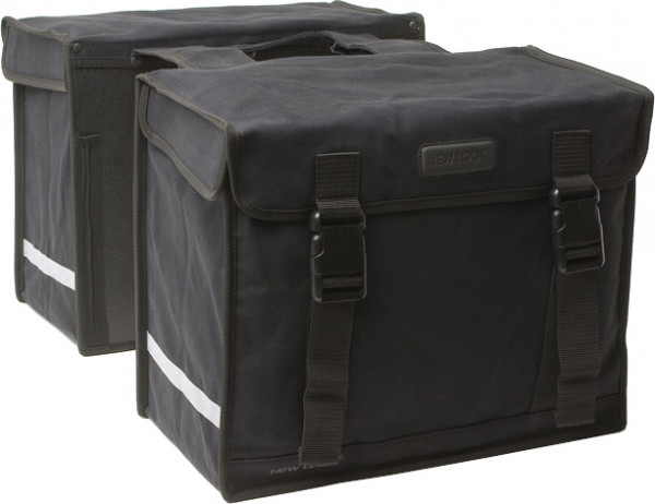 doppel-Fahrradtasche Canvas De Luxe 46 Liter schwarz - 030.410