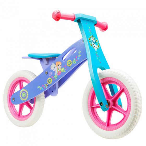 loopfiets Frozen 12 Zoll Mädchen Rosa/Blau
