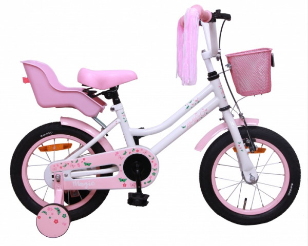 Magic 16 Zoll 25 cm Mädchen Rücktrittbremse Weiß