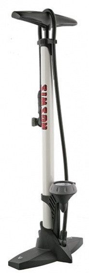 Pumpe mit Manometer Stahl 61 cm weiß (020.601)