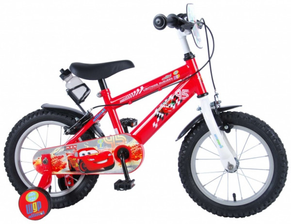 Cars kinderfiets 14 Zoll 23,5 cm Jungen Felgenbremse Rot