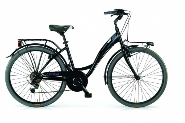 Agora 26 Zoll 43 cm Damen 6G Felgenbremse Schwarz