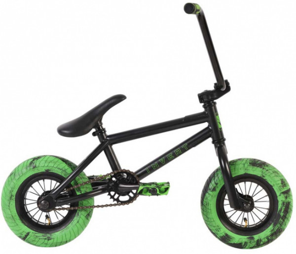 Mini BMX 10 Zoll 11 cm Junior Felgenbremse Schwarz/Grün