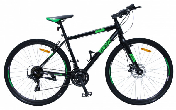 Control 28 Zoll 47 cm Unisex 21G Felgenbremse Schwarz/Grün
