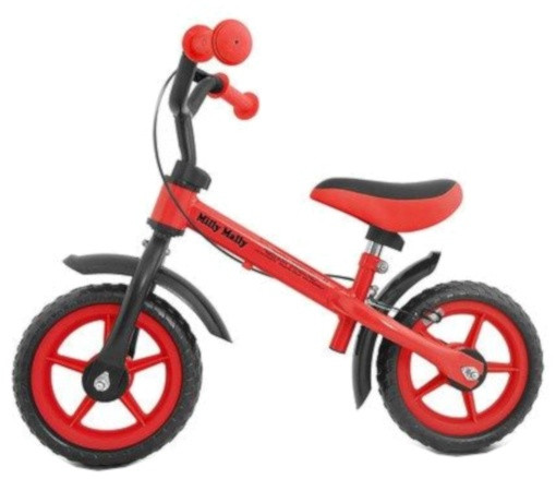loopfiets Dragon 10 Zoll Junior Felgenbremse Rot