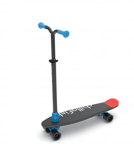 SkateSkootie Junior Freilauf Schwarz/Blau