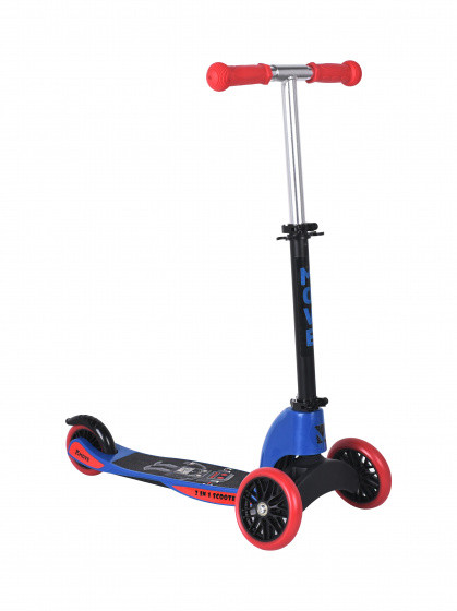 Robot 2-in-1 Junior Fußbremse Blau/Rot