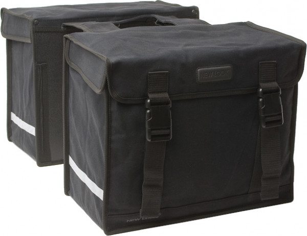 doppel-Fahrradtasche Canvas Camping 66 Liter schwarz - 031.410