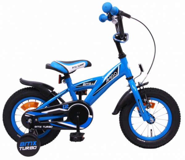 BMX Turbo 12 Zoll 19 cm Jungen Rücktrittbremse Blau