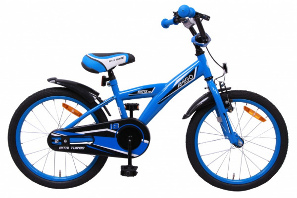BMX Turbo 18 Zoll 25 cm Jungen Rücktrittbremse Blau