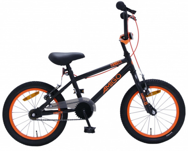 BMX Danger 16 Zoll 25,4 cm Junior Felgenbremse Schwarz/Orange