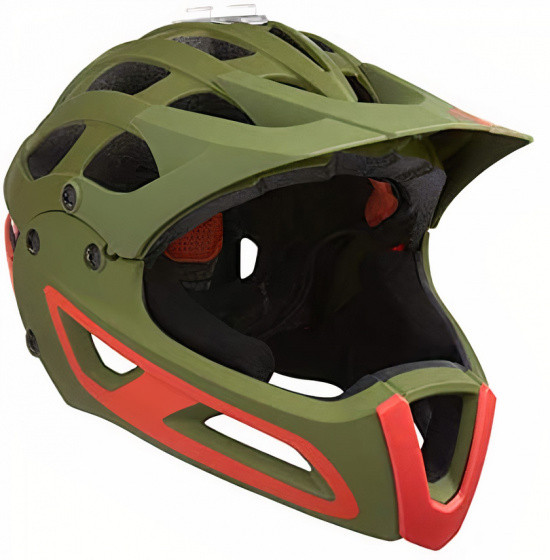 fahrradhelm MTB Revolution Fiberglas khaki mt S 3-teilig