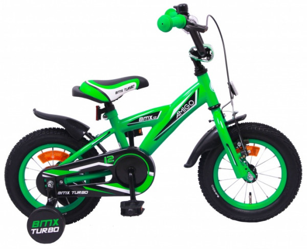 BMX Turbo 12 Zoll 19 cm Jungen Rücktrittbremse Grün