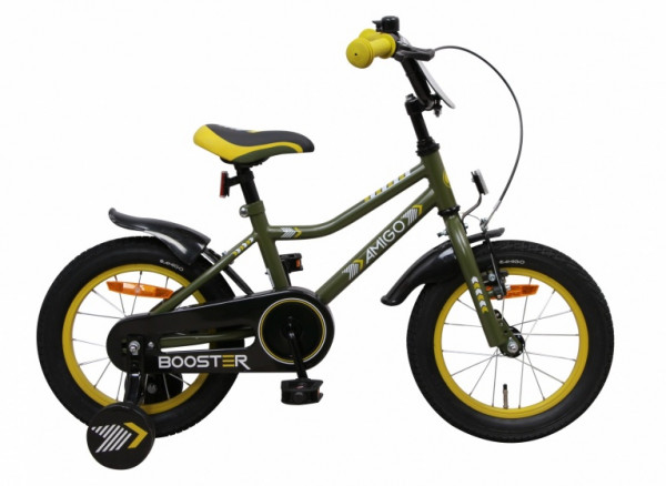 Booster 14 Zoll 22 cm Jungen Rücktrittbremse Grün