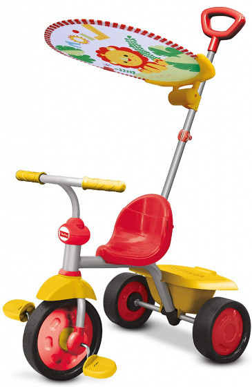 driewieler Glee Plus Junior Grau/Gelb