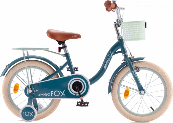 Fox 16 Zoll 25 cm Mädchen Rücktrittbremse Blau