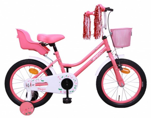 Magic 16 Zoll 25 cm Mädchen Rücktrittbremse Rosa
