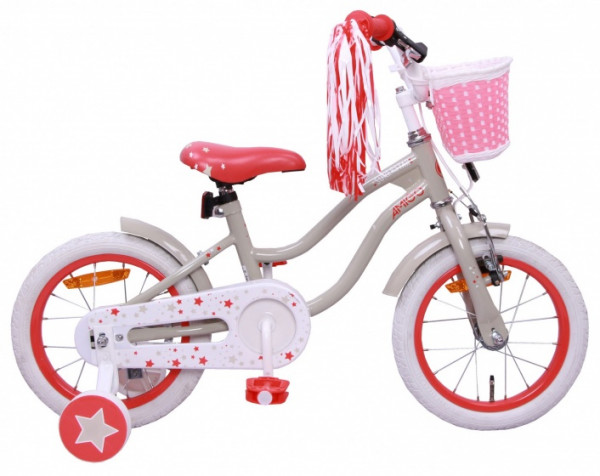 Superstar 14 Zoll 21 cm Mädchen Rücktrittbremse Creme