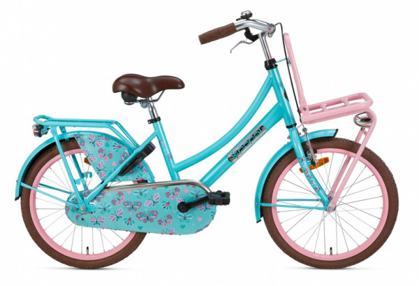Daily Dutch Basic 20 Zoll 32 cm Mädchen Rücktrittbremse Türkis/Rosa