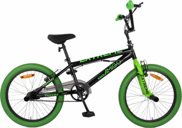 BMX Extreme 20 Zoll 29 cm Unisex Felgenbremse Schwarz/Grün