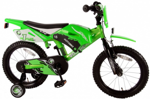 Crossbike 16 Zoll 25,5 cm Jungen Rücktrittbremse Grün