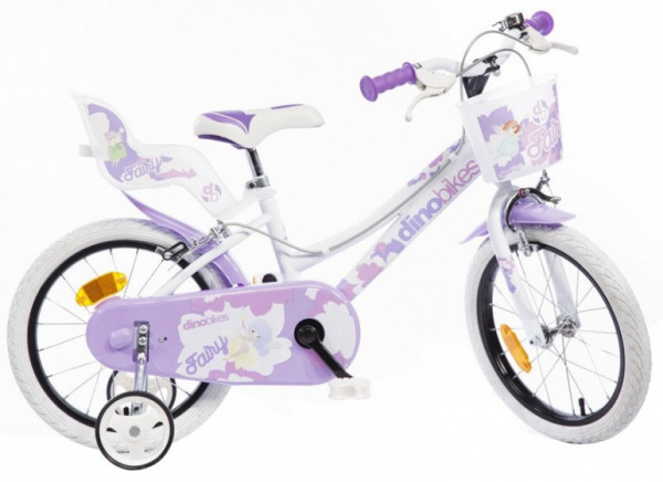 Fairy 16 Zoll 27 cm Mädchen Felgenbremse Weiß/Violett