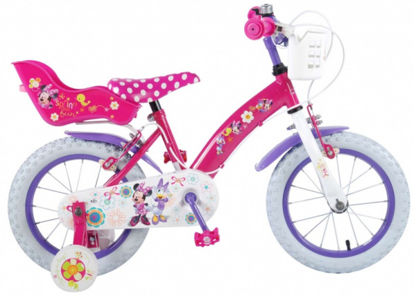Minnie Mouse 14 Zoll 23,5 cm Mädchen Felgenbremse Rosa/Violett