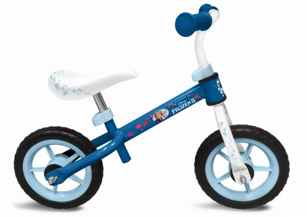 loopfiets Frozen 2 10 Zoll Mädchen Blau/Weiß