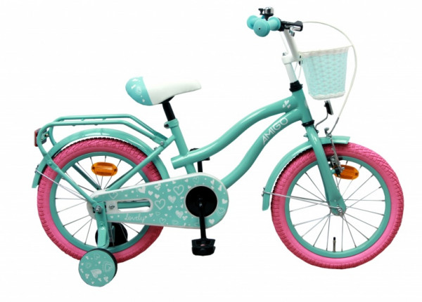 Lovely 16 Zoll 26 cm Mädchen Rücktrittbremse Türkis