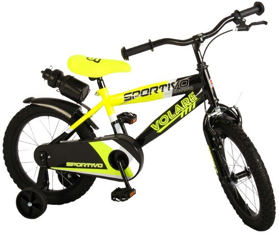Sportivo 16 Zoll 25,4 cm Jungen Felgenbremse Schwarz/Gelb