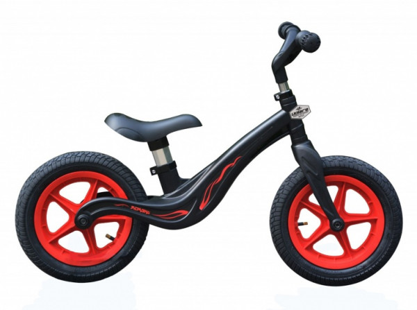 Magnesium loopfiets 12 Zoll Jungen Schwarz/Rot