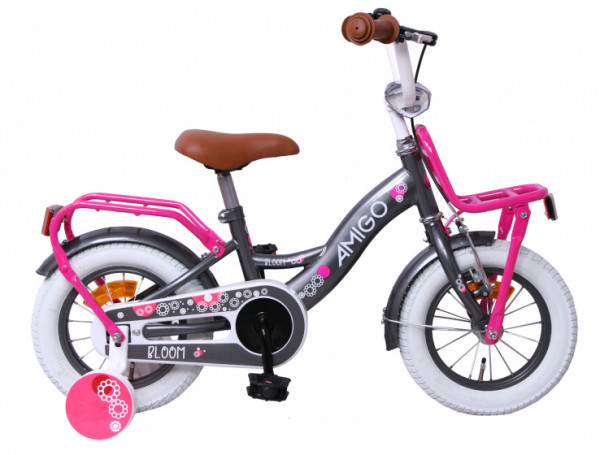 Bloom 12 Zoll 21 cm Mädchen Rücktrittbremse Grau