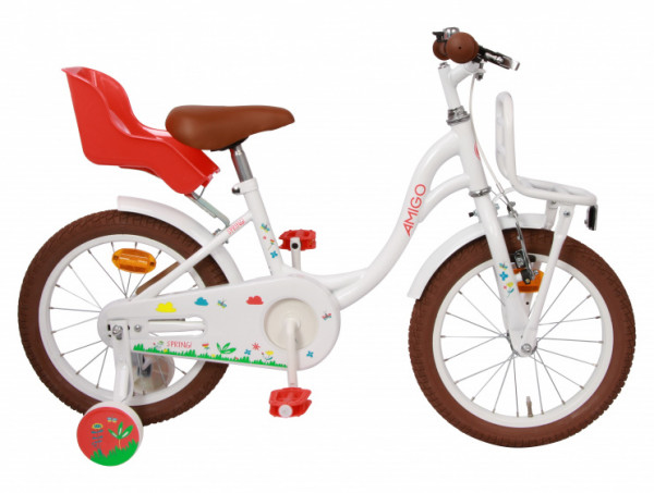 Spring 14 Zoll 21 cm Mädchen Rücktrittbremse Weiß