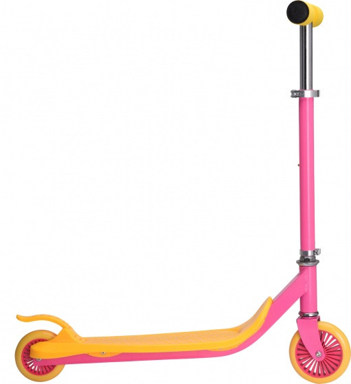 kinderstep Junior Fußbremse Rosa/Gelb