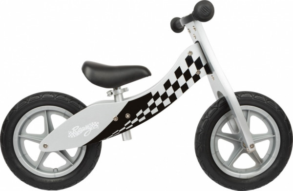 Race loopfiets 12 Zoll Junior Weiß/Schwarz