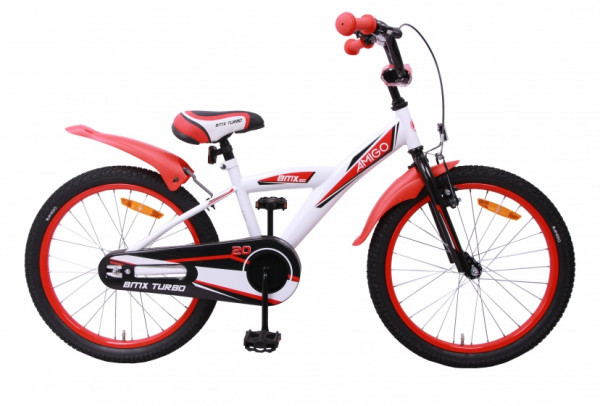 BMX Turbo 20 Zoll 29 cm Jungen Rücktrittbremse Weiß