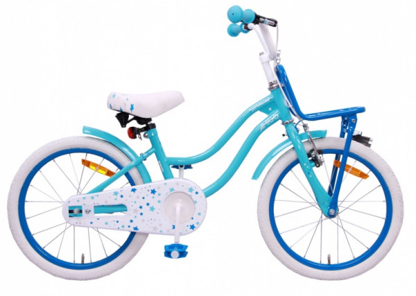 Superstar 18 Zoll 24 cm Mädchen Rücktrittbremse Hellblau