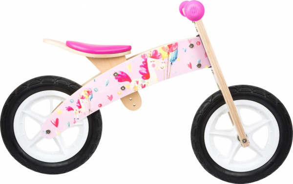 Eenhoorn loopfiets 12 Zoll Mädchen Rosa/Leer