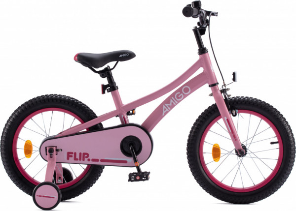 Flip 16 Zoll 25 cm Mädchen Rücktrittbremse Rosa